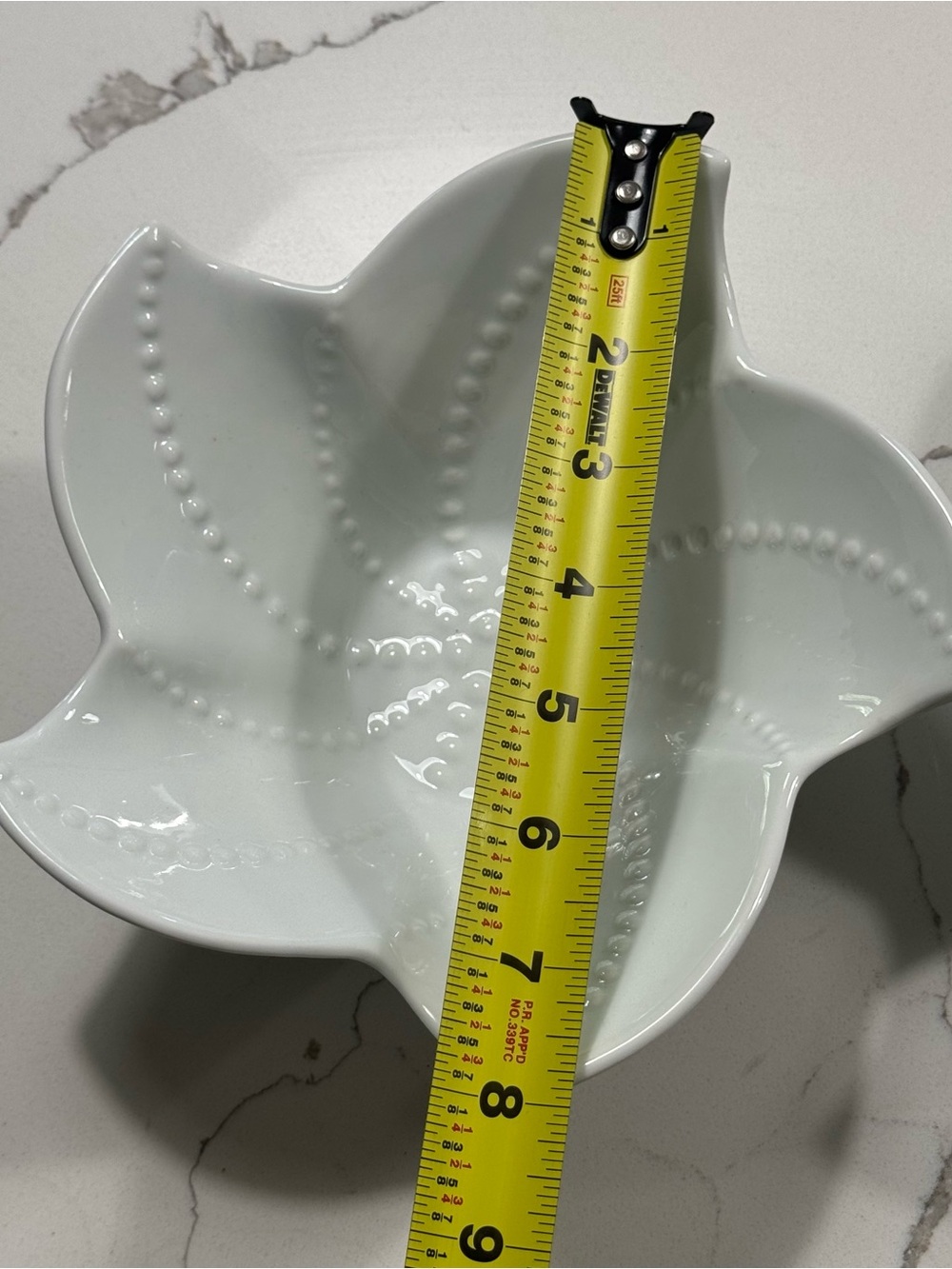 Pottery Barn Seashore StarFish Shaped Serving Bowls Ocean Set of 2 EUC - Picture 10 of 16